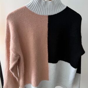 1.4.3. Story by Line Up Tri-Color Turtleneck Sweater